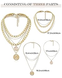 MJartoria Gold Layered Necklaces for Women Trendy