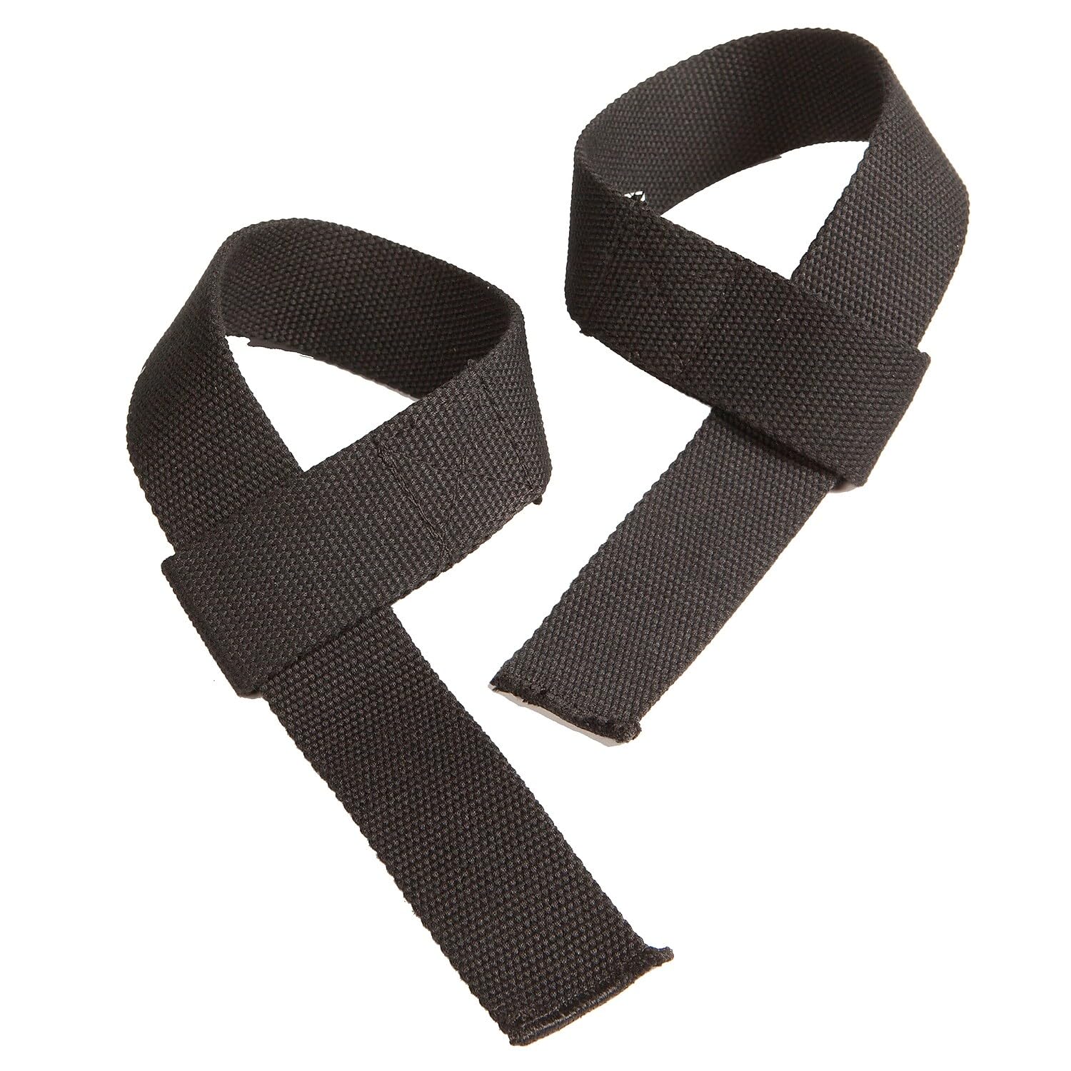GoFit Cotton Wrist Straps - Black, 20.5-Inch