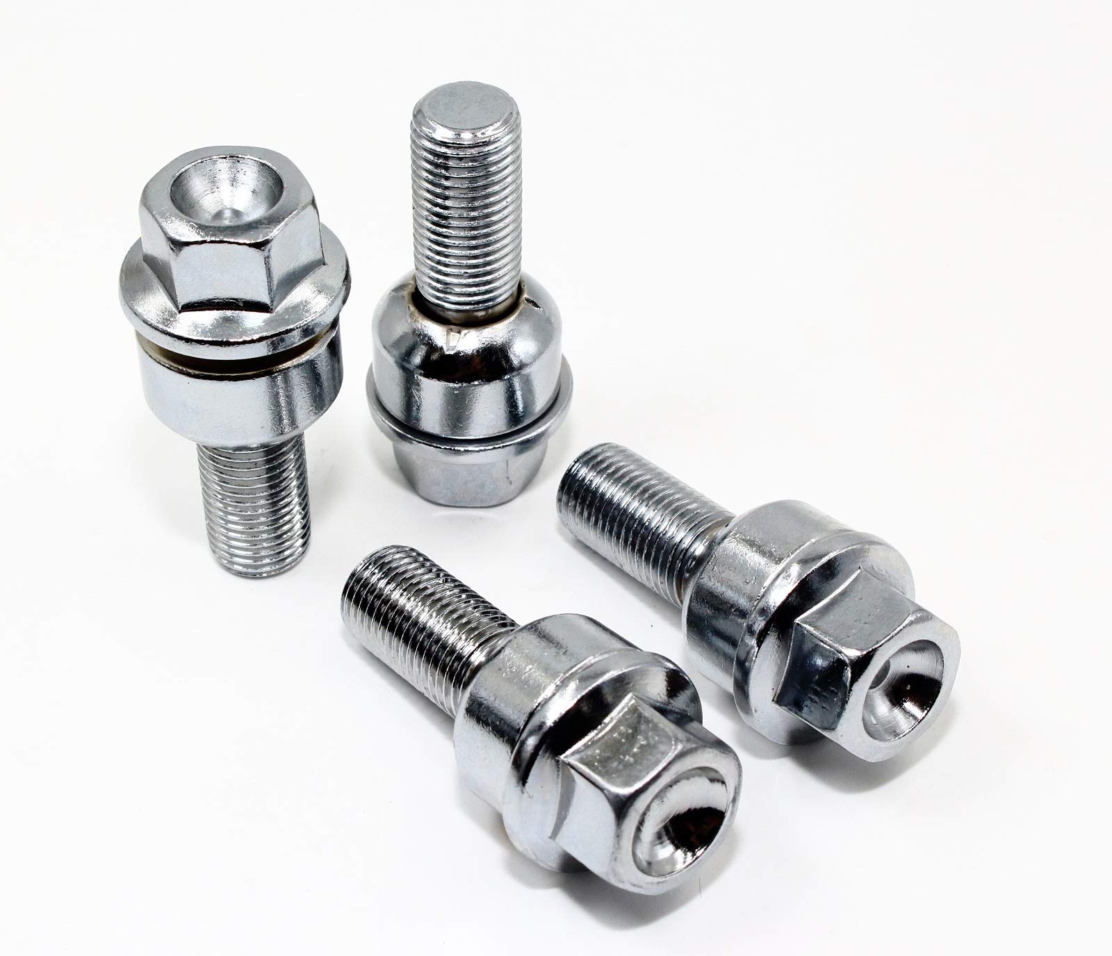 Photo 1 of Set of 20 Veritek 14x1.5mm 29mm Thread Chrome Ball R14 Radius Seat Lug Bolts for Porsche Factory Wheels