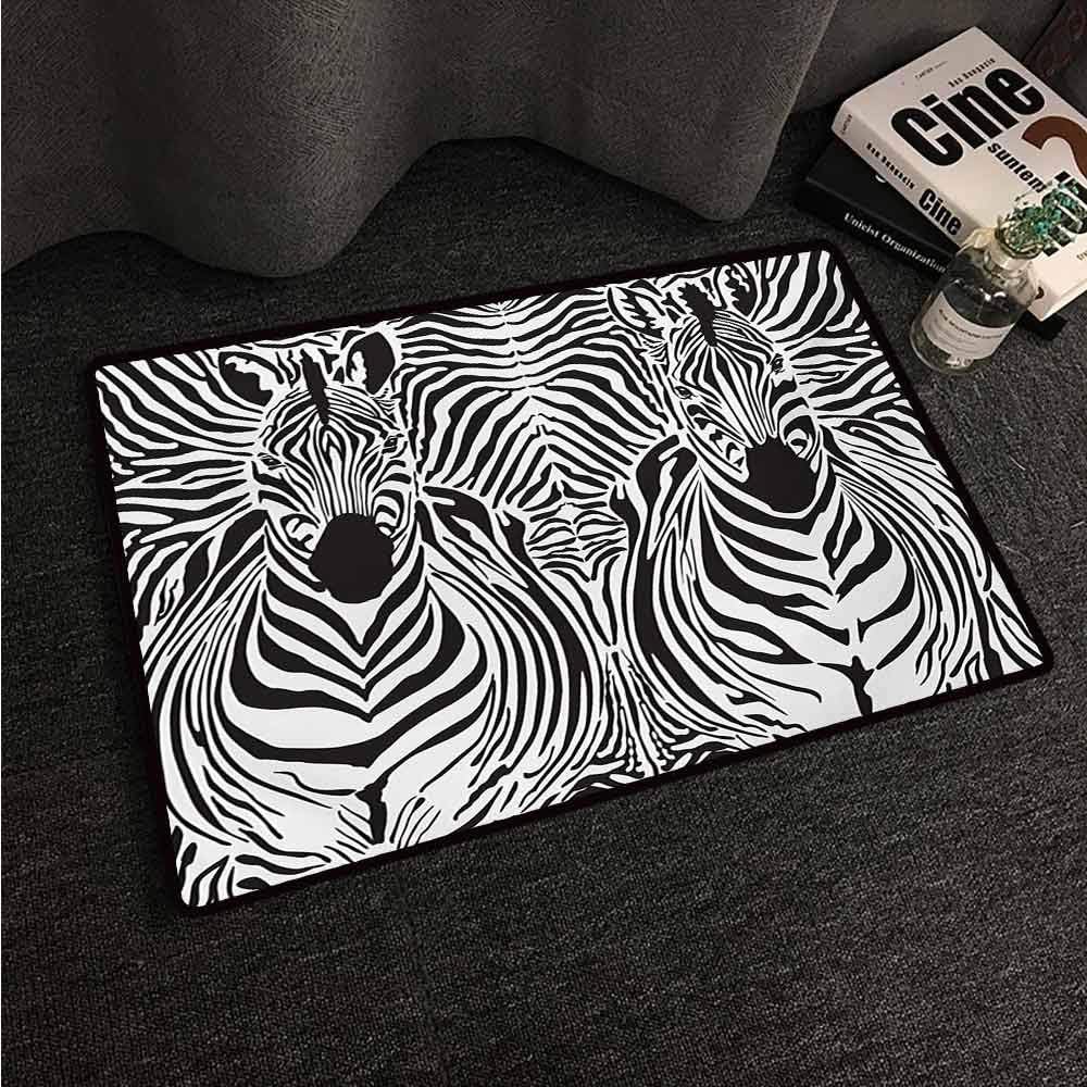 Large Floor Mats for Living Room Zebra Print,Illustration