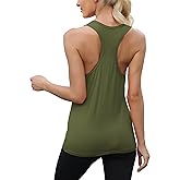 Mippo Workout Tops for Women Racerback Yoga Shirts Sleeveless Athletic Running Tank Tops Gym Exercise Clothes