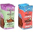 Feastables Milk Chocolate Bars Bundle - Milk Chocolate Crunch and Milk Chocolate - Made with Grass-Fed Milk Chocolate and Organic Cocoa, Simple Ingredients (10 Count, Pack of 2)
