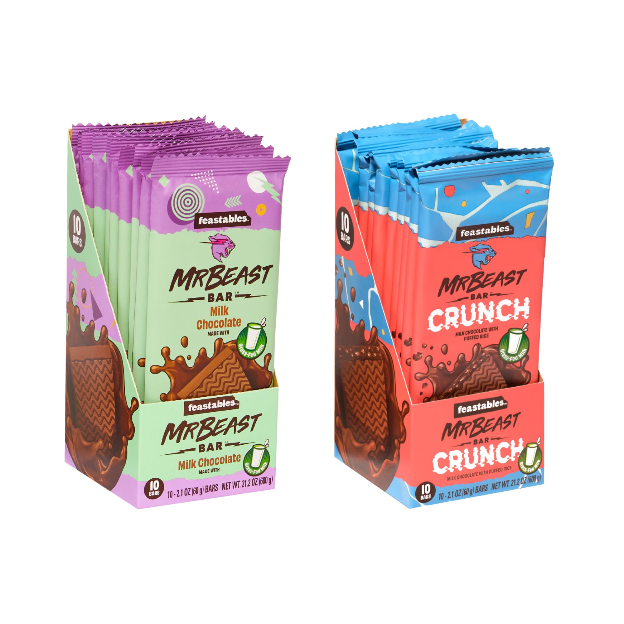 Feastables Milk Chocolate Bars Bundle - Milk