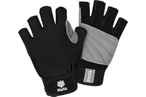 FitsT4 Sports Half Finger Padded Palm Gloves for Diving, Sailing, Jet Skiing, Stand-UP Boarding, Kayaking and Water Skiing, Suitable for Men&Women&Youth