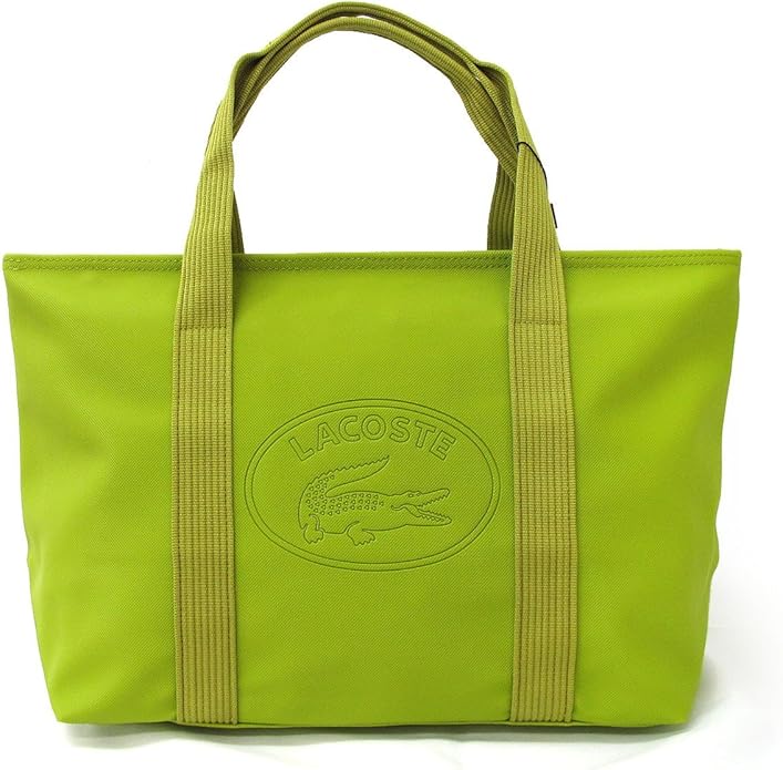Amazon LACOSTE ラコステ トートバッグ 旅行バッグ 大きめ バッグ マザーズバッグ メンズ レディース ライトグリーン 並行