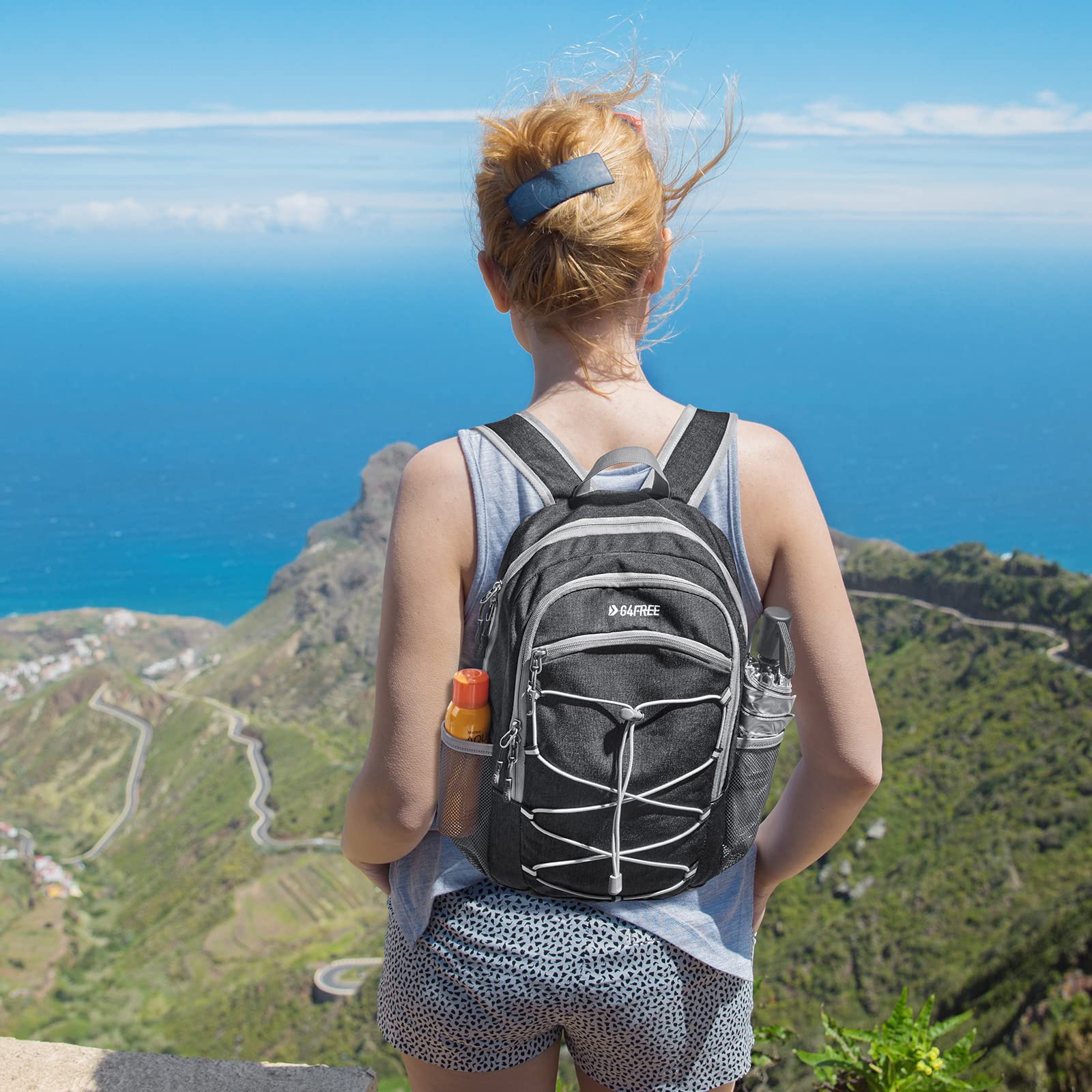 G4Free Kleiner Rucksack 12L Unisex Tagesrucksack Leichter Reiserucksack Wanderrucksack Trekkingrucksack für Wandern Fahrrad 7