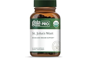 Gaia Herbs Pro St. John's Wort - Healthy Immune System Support Supplement - Health Supplement with Organic St John's Wort - 60 Liquid Phyto-Caps (30 Servings)