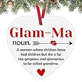 Funny Grandma Christmas Ornament Birthday Gifts for Grandma Gift from Grandchildren Great Grandmother Gift Ideas Mothers Day Ceramic Ornament for Grandmother Christmas Tree Ornaments for Grandmas
