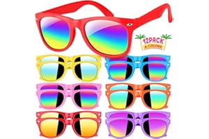 Joycover Kids Sunglasses Bulk, 24 Pack Kids Sunglasses Party Favors for Kids3-8, Neon Sunglasses For Kids Boys Girls Age 3-8,Valentines Day Gifts for kids, Birthday Party, Beach, Pool Party Favors