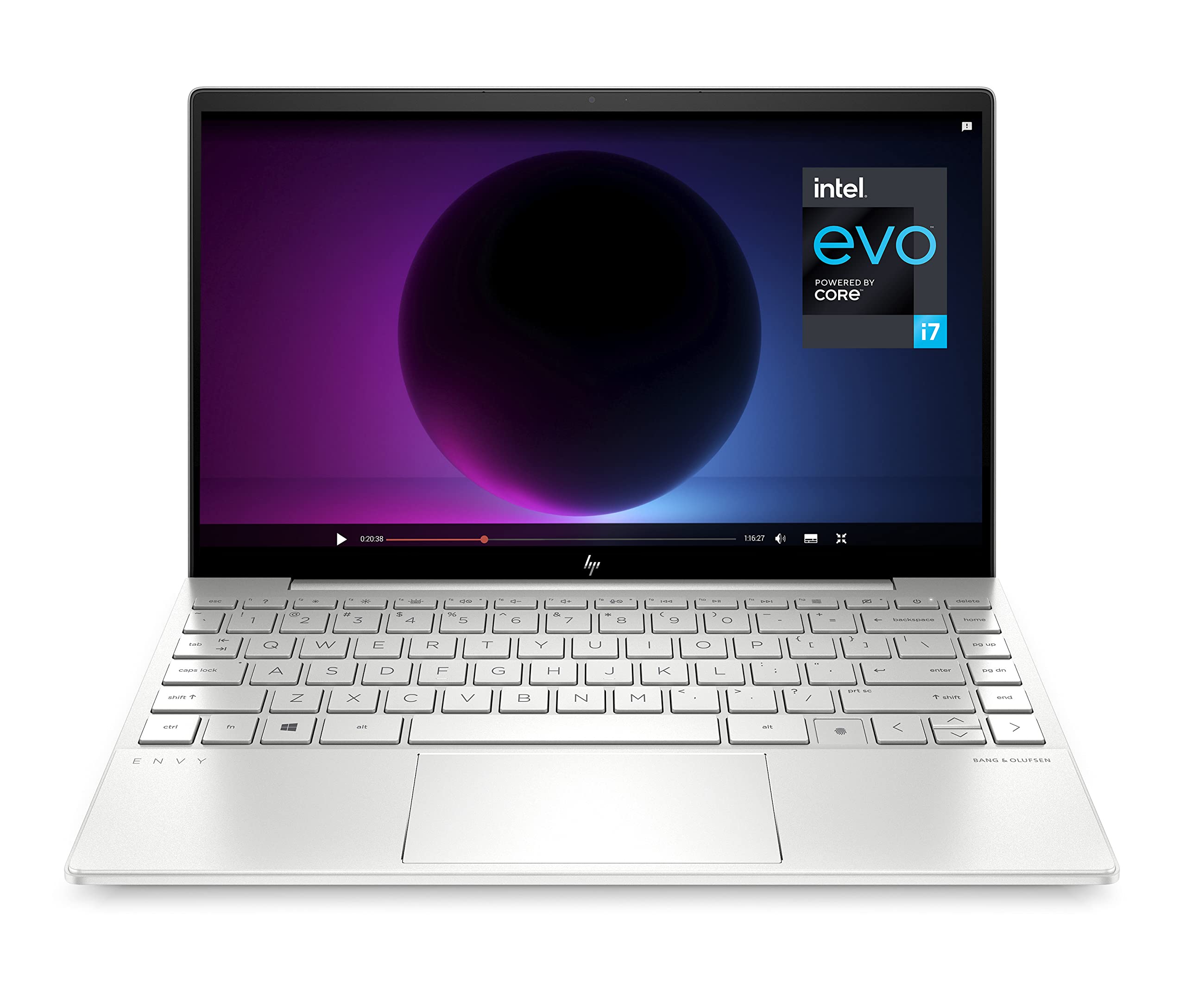 HP Envy 13-Ba1002Sf PC Ultraportable 13,3" Fhd Ips Argent (Intel Evo Core i7-1165G7, Ram 16 Go, SSD 512 Go, Iris Xe, Azerty, Windows 10)