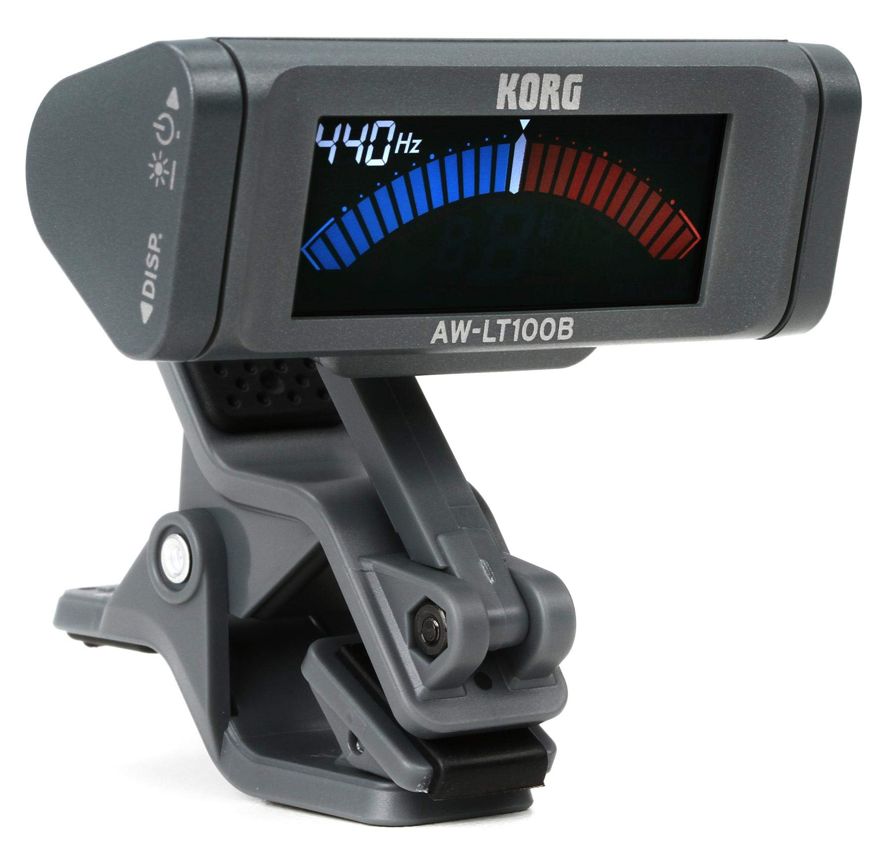Korg - AW-LT100B Clip-on Bass Tuner - Grey