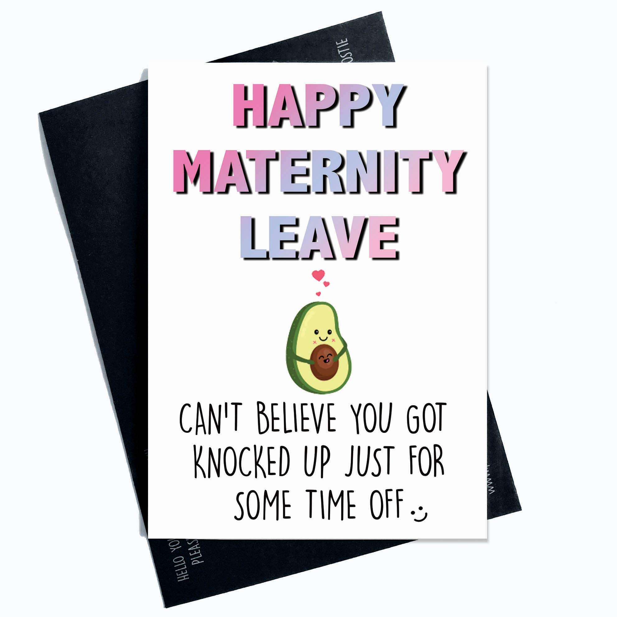 Funny Maternity Leave Congratulations New Baby Greeting Card - New Mum to Be - PC243