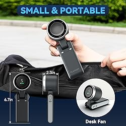 PlayHot Portable Handheld Turbo Fan, 5 Gear