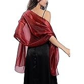 changyexi Elegant Sheer Chiffon Shawl and Wraps for women, Evening Dress Cover Up for Formal Events and Wedding