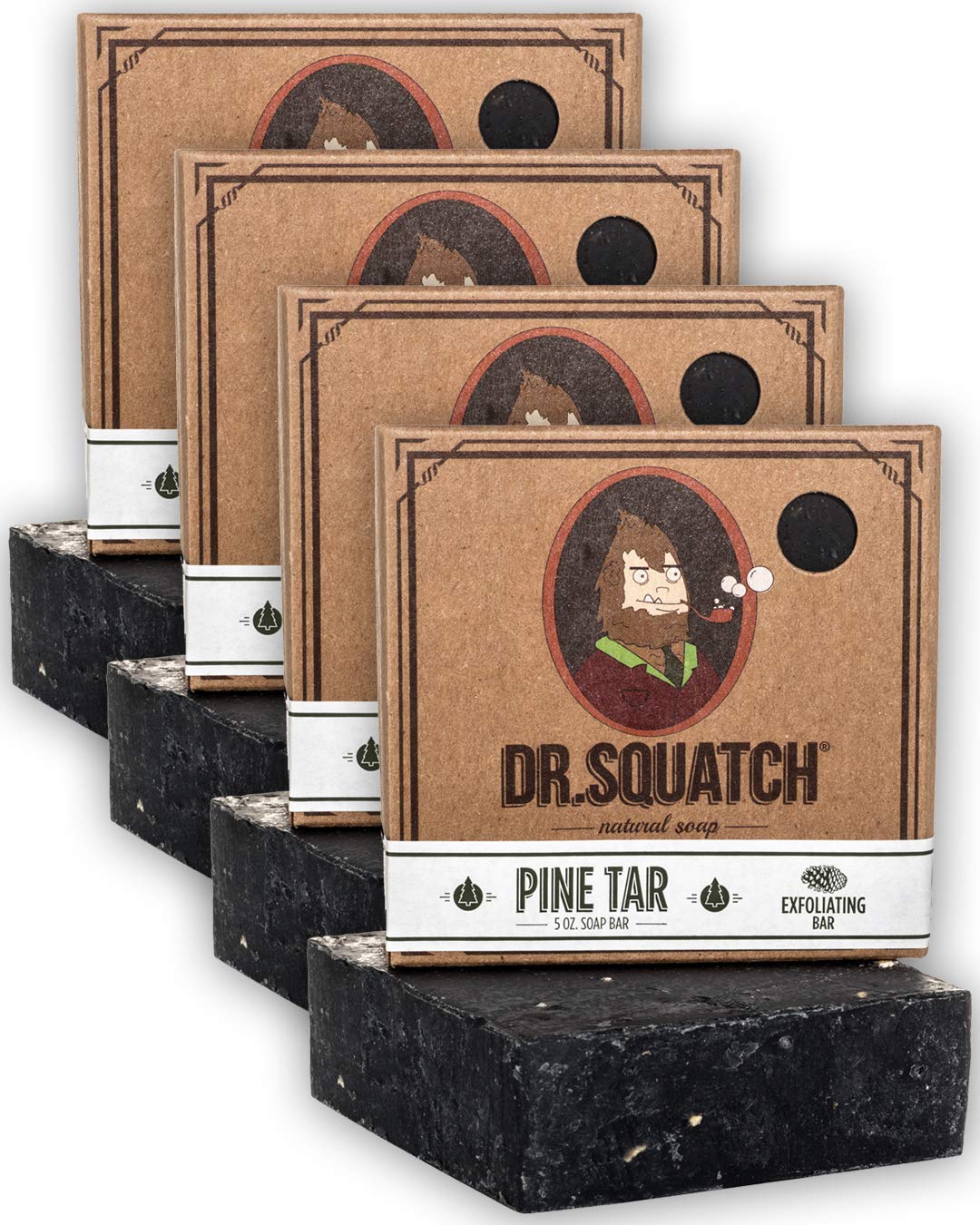 Dr. Squatch Men's Soap Sampler Pack (3 Bars) – Pine Tar, Cedar Citrus, Nautical Sage – Natural Manly Scented Organic Soap for Men (3 Bar Bundle Set) : Beauty