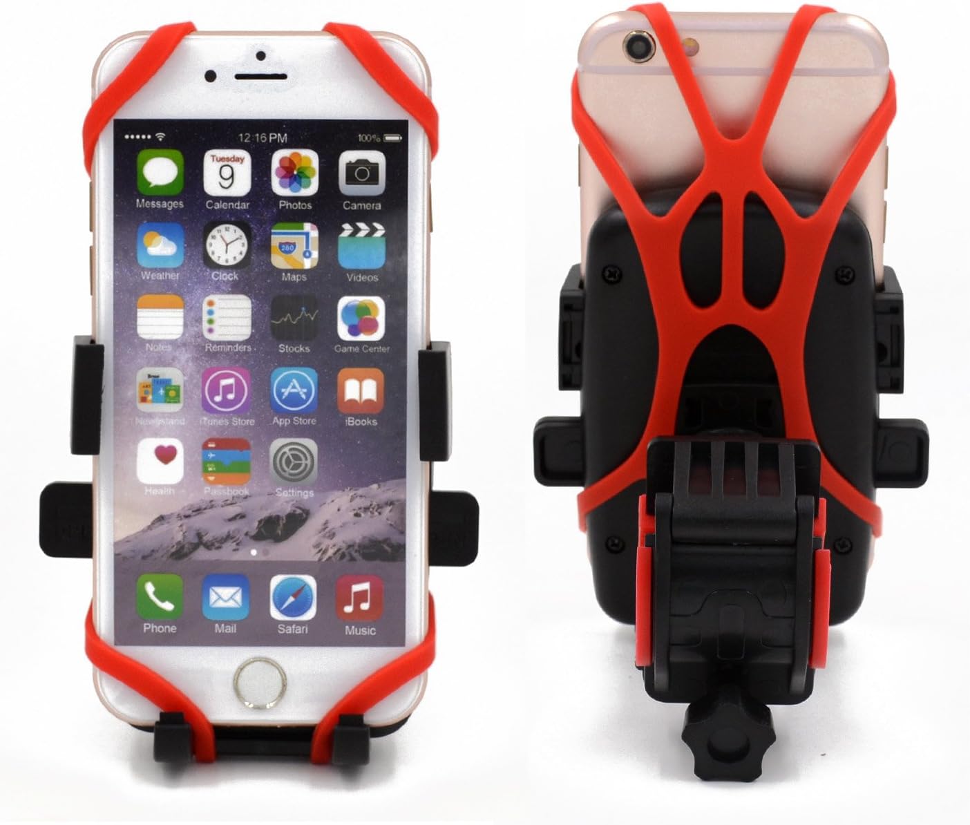 Car/Bike Mount Phone Holder, Binfrog 4 in 1 Multifunction Cell Phone Holder Cradle for Bike , Car Dashboard , Windshield , Desk, Glass and Wall (B1)