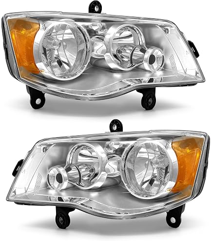 Amazon.com: TRQ Driver Side Headlight Assembly Halogen Black Bezel