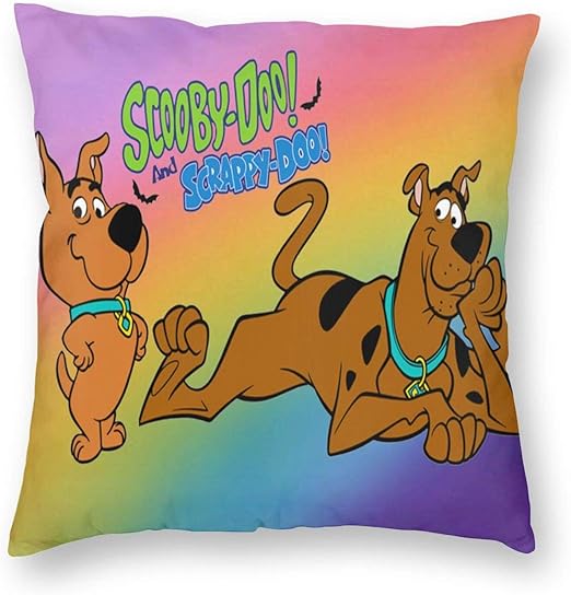 DooScoobyDog Soft Square Pillow Throw Case Covers Set