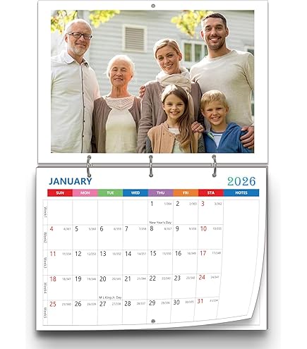 Aazon.co: Custo Photo Wall Calendar 2026 For Hoe & Office - Print Your 13 Eories,ake Your