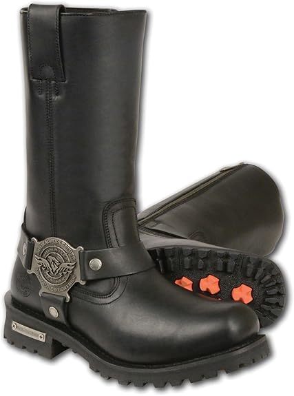 Amazon.com | Men's Riding Motorcycle 11 INCH Classic Harness Square