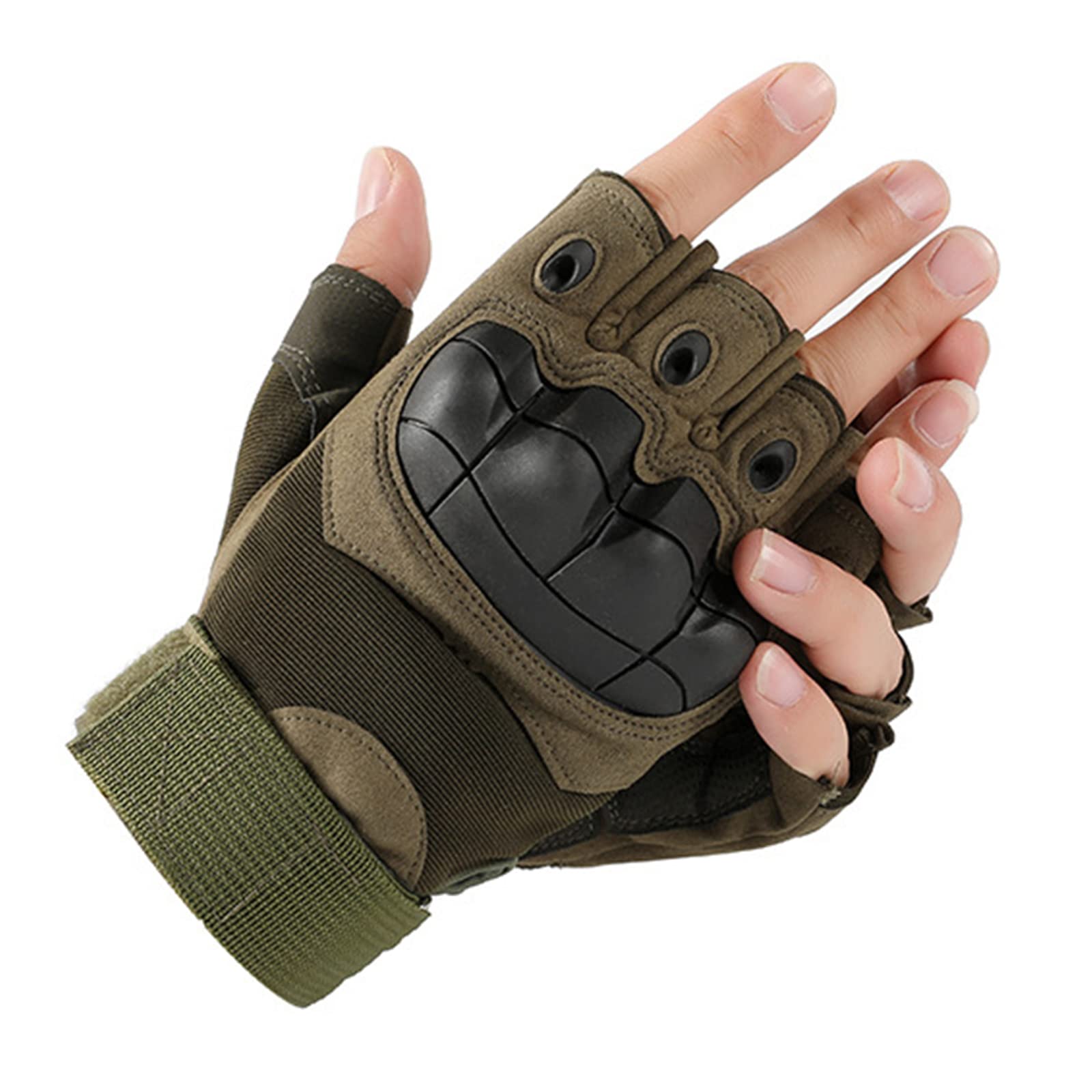 yeemeen Cycling Gloves Fingerless 1 PCS Mountain Bike Gloves Best Workout Training Gloves Half Finger Gloves Breathable Protection Outdoor Sports Gloves for Exercise Cycling Gym Training