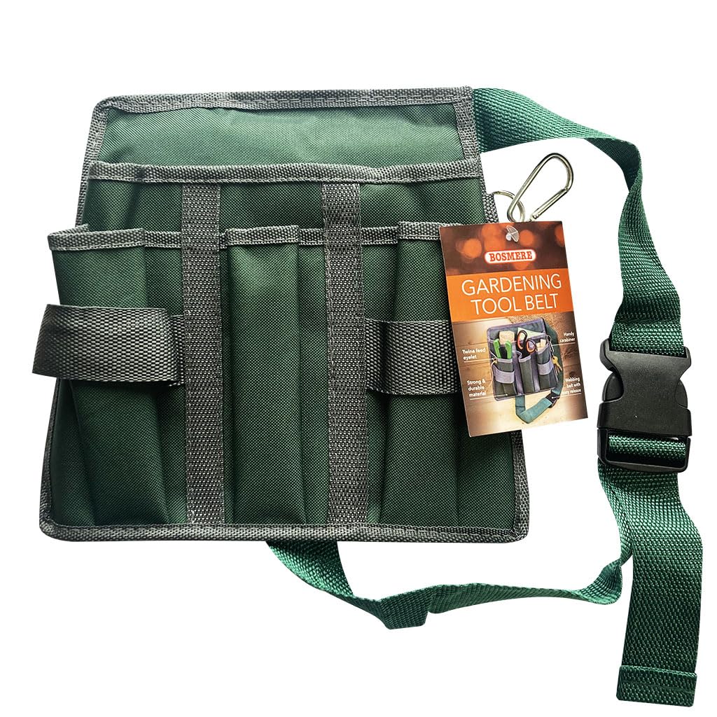 Bosmere 4 Pocket Tool Belt in Green & Grey, N543