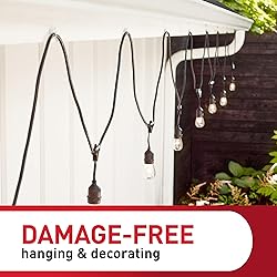Command Outdoor Light Clips, 20 Clear Clips and 24