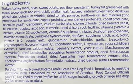 pure vita turkey and sweet potato