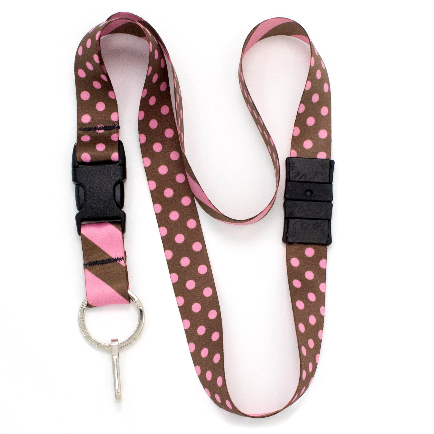 Buttonsmith Chocolate and Pink Dots Premium