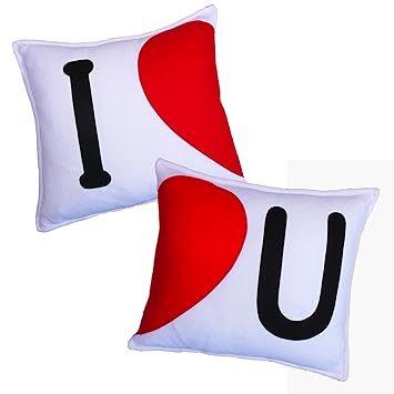 I LOVE YOU Kissen, Ich liebe dich Kissen. Geschenk für Freund, Freundin, Liebe Paaren (Zweisamkeit). Männer, Frauen, Valentin