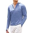 COOFANDY Men Full Zip UPF 50 Sun Protection Hoodie Jacket Long Sleeve Lightweight Breathable UV Shirts with Pockets