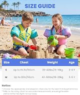 Gogokids Kids Swim Vest Float Armbands Adjustable Buoyancy 3-6 Years view 4