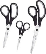 Judge Set of 3 Scissors with Scissor Block 6cm 8cm 10cm Soft Grip Stainless view 6