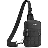 G4Free Small Crossbody Sling Bag, Mini Tactical Chest Bag Waterproof EDC Shoulder Bag for Men Women