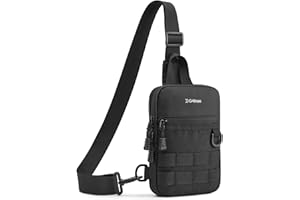 G4Free Small Crossbody Sling Bag, Mini Tactical Chest Bag Waterproof EDC Shoulder Bag for Men Women