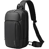 BANGE Sling Bag, Waterproof Shoulder bags with Pad Compartment, Crossbody Backpack for Men
