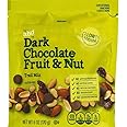 Fruit & Nut Gold Abound Emblem Trail Mix - Dark Chocolate, Almonds, Peanuts, Dried Cranberries, Cashews, Hazelnuts, Cherries (1, 6oz Bag) Snack Snacking Sweet Treat Food