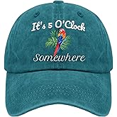 Jimmy Music Buffett Accessories Hats Its 5 Oclock Some Where Baseball Cap Mom Hat Pigment Black Womens Bucket