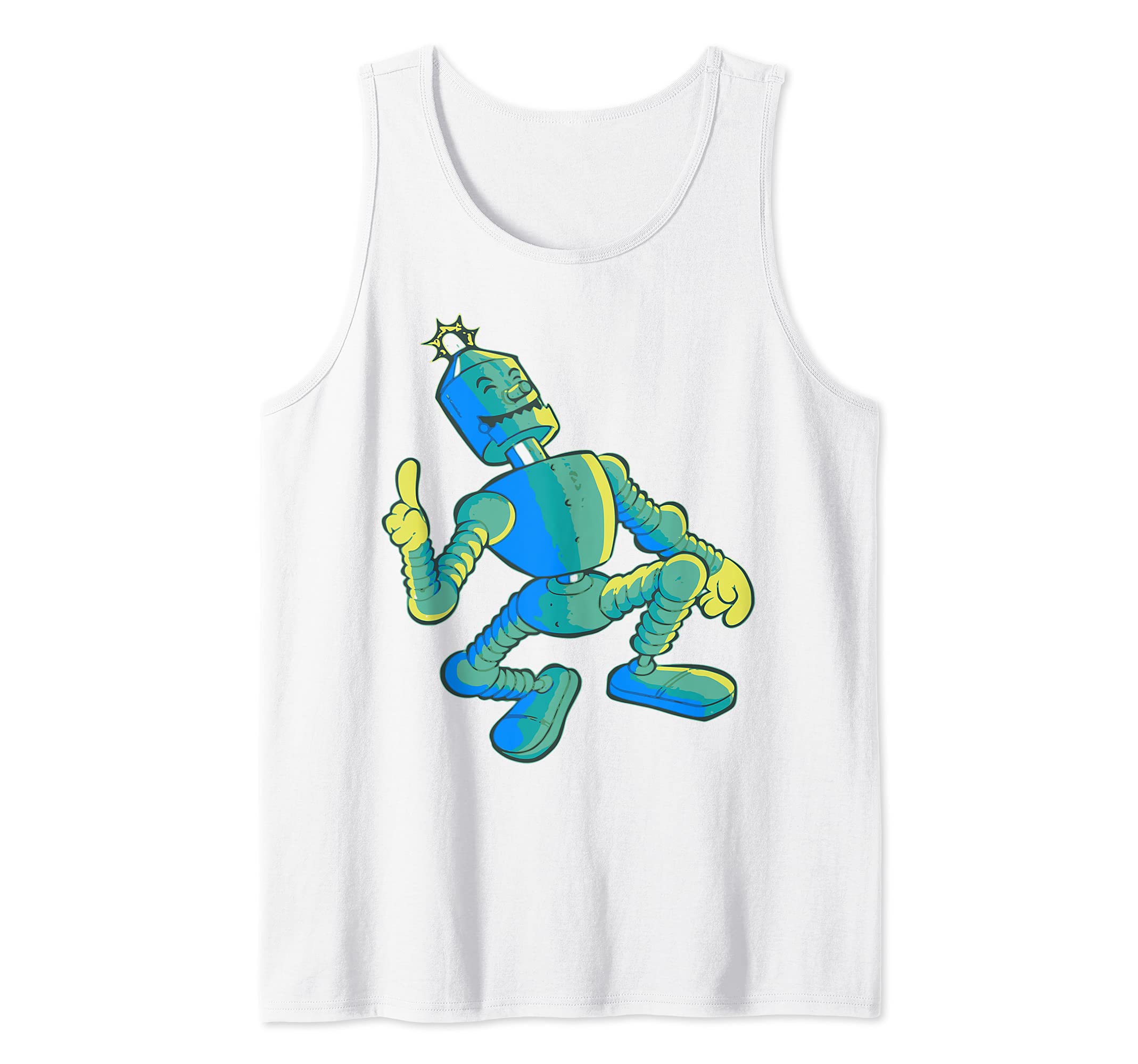 Cartoon Robot Tank Top