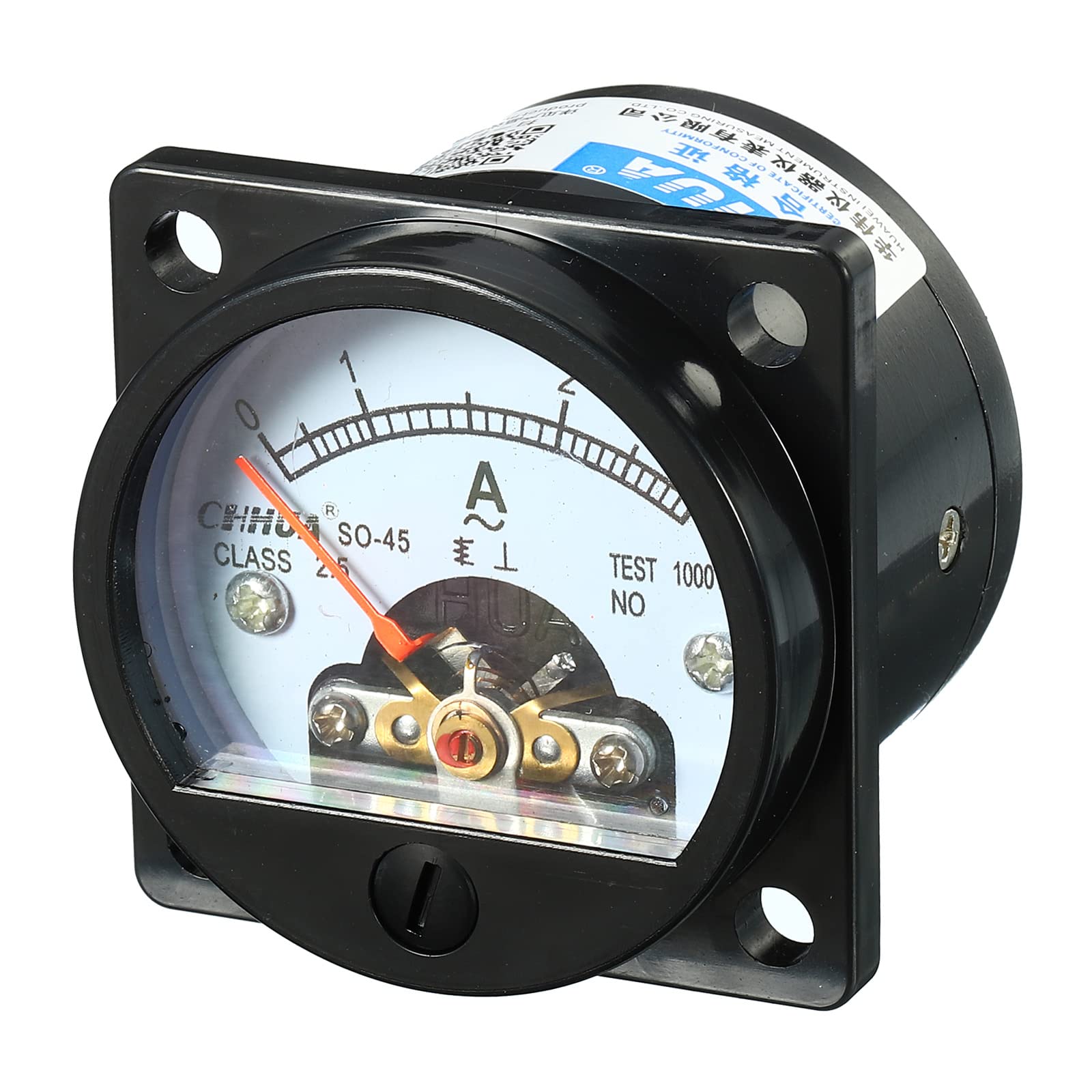 YOKIVE Analog Panel Ammeter, Round Ampere Meter Current Tester, Great for Office, Art, Home, Daily Use (AC 0-3A)