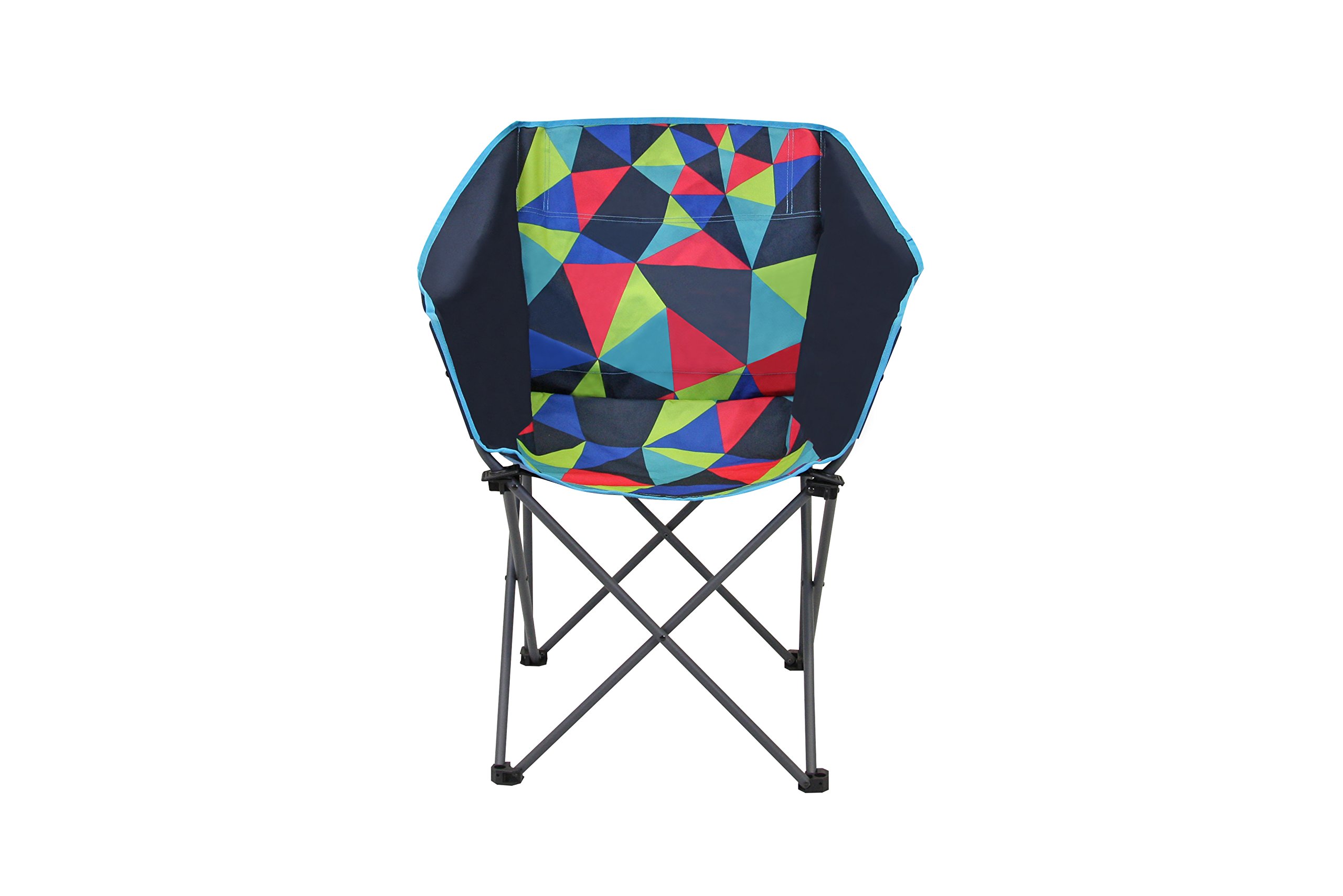 Portal Outdoor Unisex's Multi Coloured Foldable Camping Chair, 44 x 45 x 44 cm