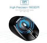 LeadsaiL Wireless Silent Optical Mouse 6 Button 1600DPI Windows Mac view 4