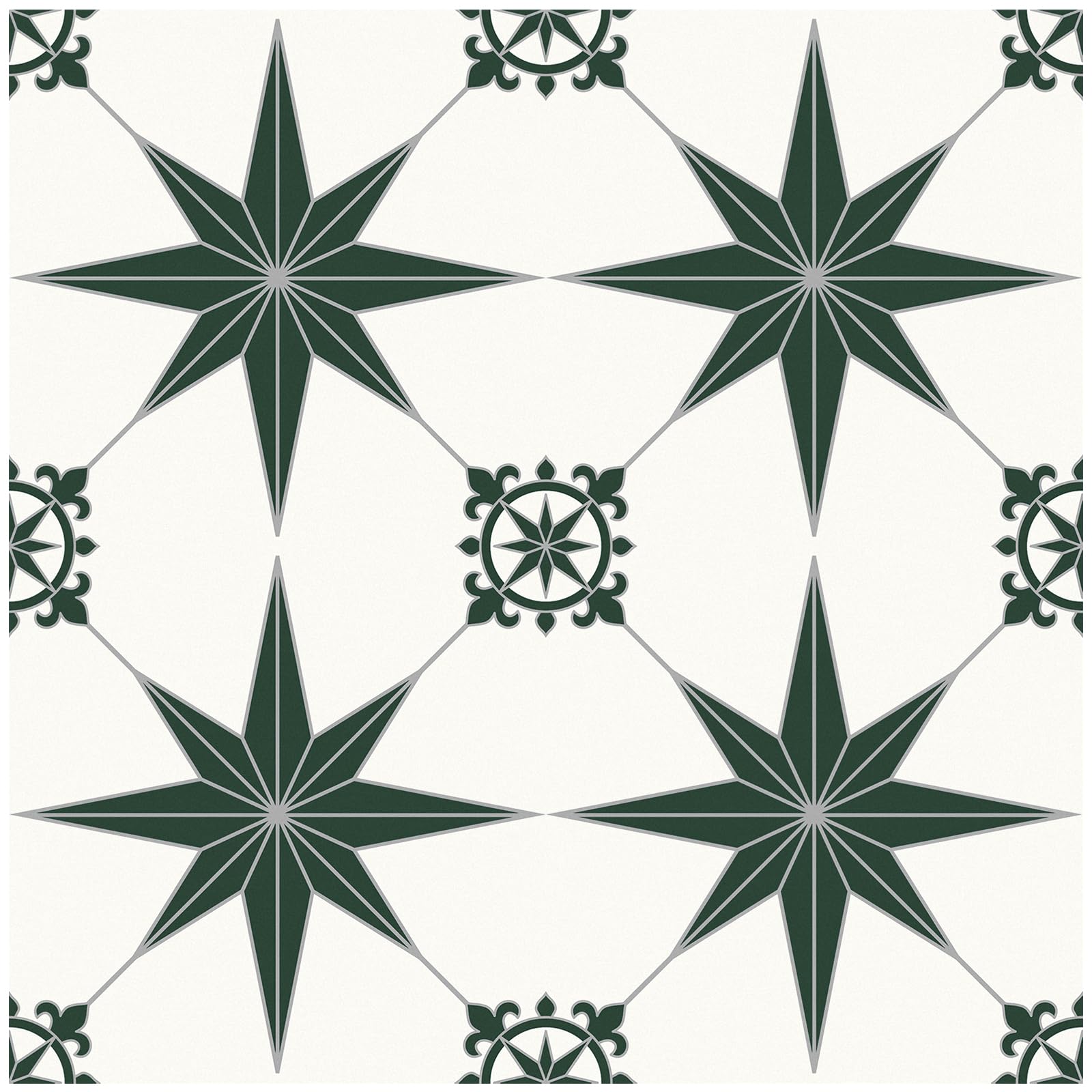 Photo 1 of MORCART 7.87" x 7.87" Peel and Stick Floor Tile, 20 PCS Self-Adhesive DIY Vinyl Flooring for Renters, Removable and Waterproof Tile Sticker for Bathroom, Kitchen, Staircase (Green Stellar)