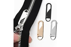 6PCS Zipper Pull Replacement Universal Detachable Quick Repair for Broken Zippers, Easy Swap for Travel Bags Clothing Backpac