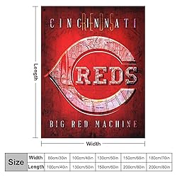 LJHFDM Cincinnati City Baseball Throw Blanket