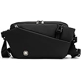 Waterproof Durable Crossbody Fanny Pack with Multi-pocket,Aesthetic Sling Backpack Chest Shoulder Bag for Men Women,Adjustable Strap,Travel,Hiking,Cycling,Daypack