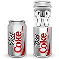 Diet Coke Can Shaped Wireless Earbuds – Bluetooth 5.0 Headphones with Built-in Mic, Voice Assistant Compatibility, 9H Playtime, HD Stereo Sound, Noise Cancelling – Compatible with Apple & Android