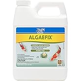 API POND ALGAEFIX (32 fl oz) Pond Algae Control - Copper Free - Clean, Clear Water - Up to 9600 Gallons - Safe for Fish &amp; Plants - Water Gardens, Fountains - Natural Active Ingredient - EPA-Registered