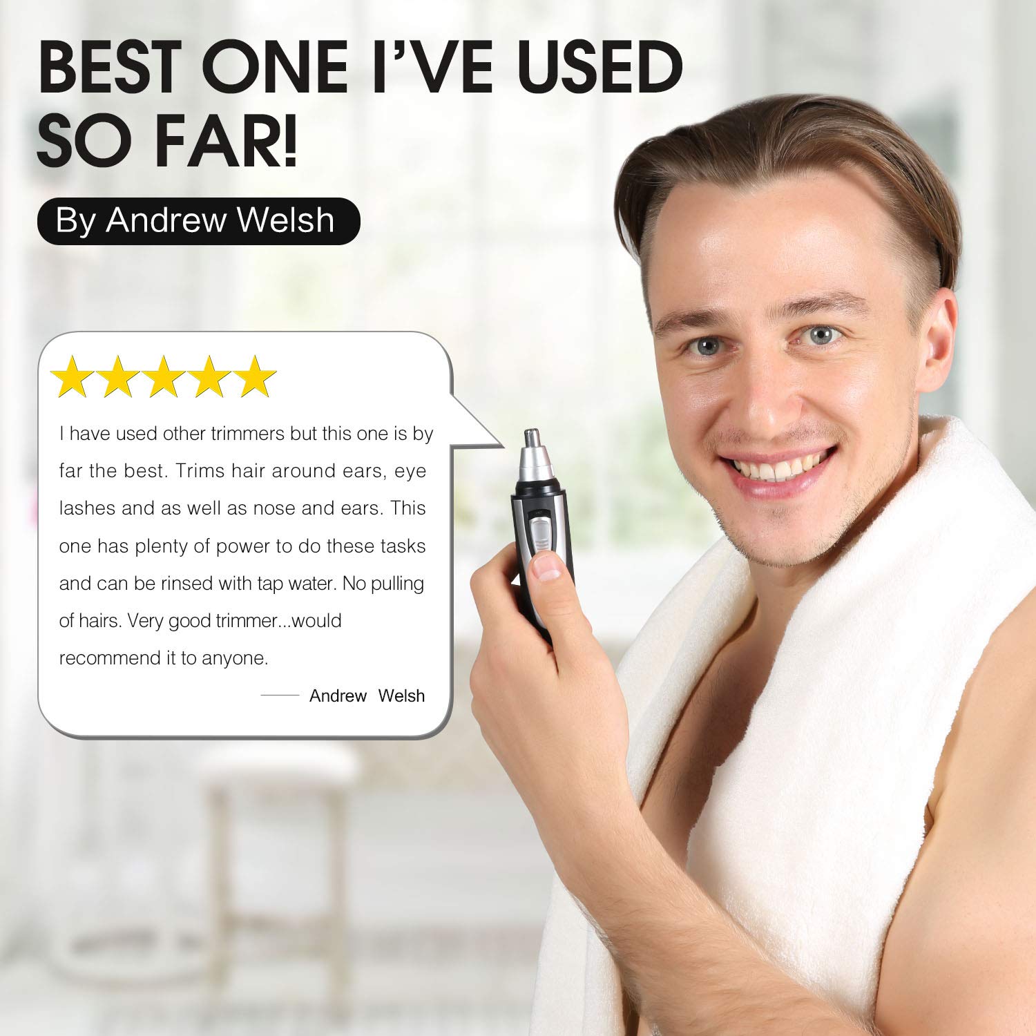 mustache and nose hair trimmer