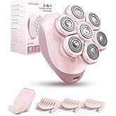 Bartrimber 7D Electric Razors for Women: 2-in-1 Electric Shaver Trimmer for Ladies Flawless Legs & Full Body & Bikini - Waterproof Wet Dry Shaver w/LED Light & Travel Cap - Birthday Gifts for Wife Her